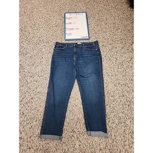 Levis Pants Womens  Blue Denim Jeans Heritage Boyfriend Rolled Hem Mid